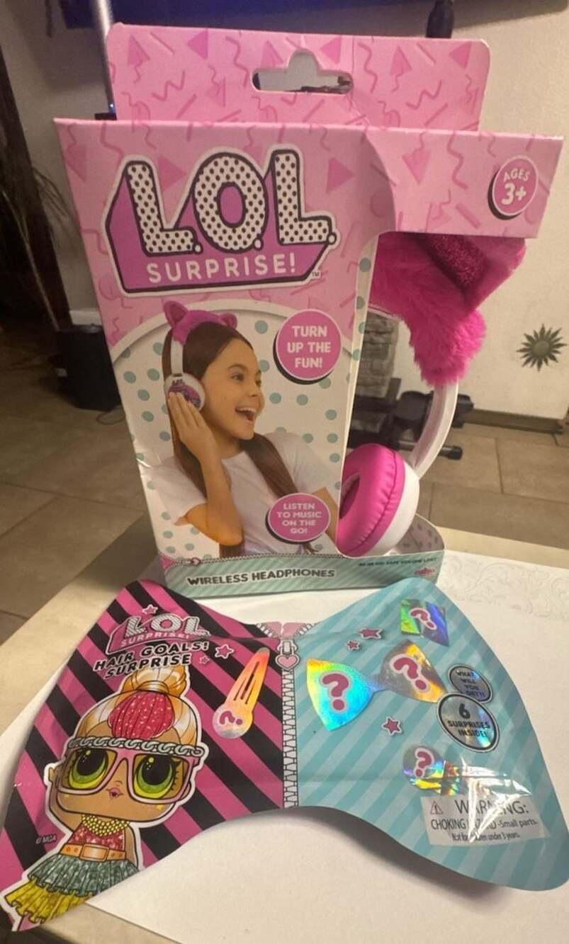 LOL Surprise and Wireless Headphones Pink Cat Ears
